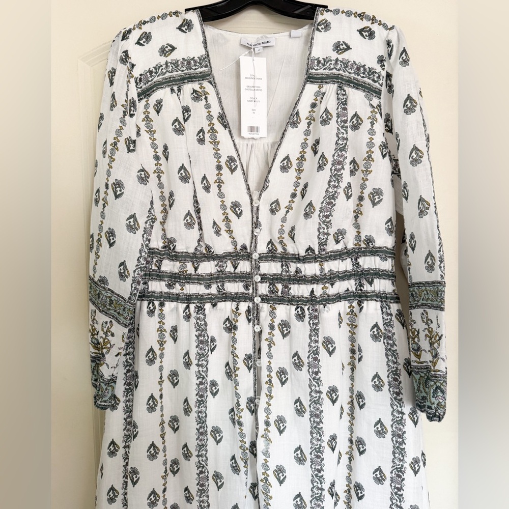 Veronica Beard Castella Floral Boho Midi Dress - Picture 9 of 16